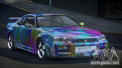 Nissan Skyline R34 BS Qz S4 para GTA 4