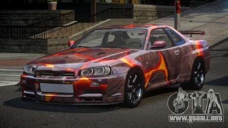 Nissan Skyline R34 PS-I S8 para GTA 4