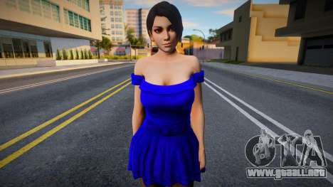 Momiji Casual v6 (Blue Dress) para GTA San Andreas