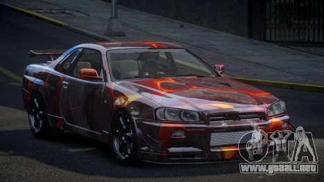 Nissan Skyline R34 PS-I S8 para GTA 4