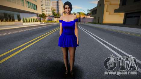 Momiji Casual v6 (Blue Dress) para GTA San Andreas