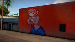 Sayori Graffiti Wall para GTA San Andreas