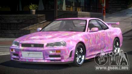 Nissan Skyline R34 BS Qz S6 para GTA 4