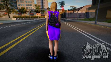 Tina Armstrong Fashion Lakers Ourstorys Jersey 3 para GTA San Andreas