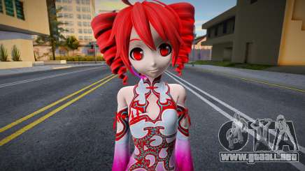 Project Diva FT Kasane Teto Emerald Skin para GTA San Andreas