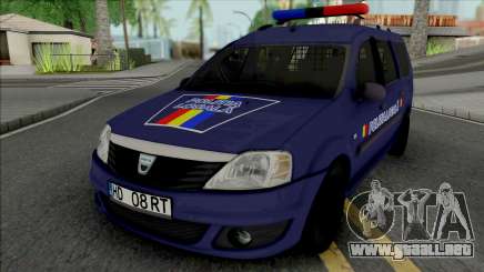 Dacia Logan MCV 2010 Politia Locala para GTA San Andreas