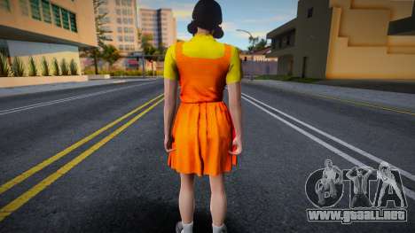 Female Custom Giant Doll Dress Round6 Squid Game para GTA San Andreas