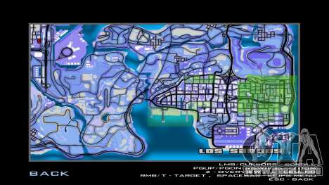 Blue map para GTA San Andreas