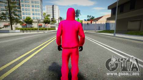 Squid Game Guard Outfit For CJ 1 para GTA San Andreas