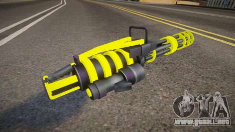 Yellow Tron Legacy - Minigun para GTA San Andreas
