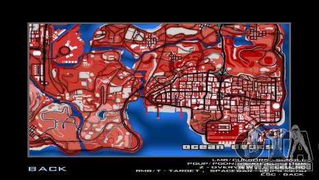 Red map para GTA San Andreas