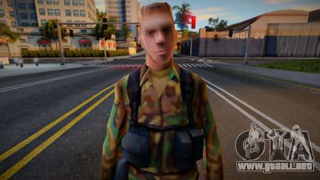Blonde Army Soldier (Low-Poly) para GTA San Andreas