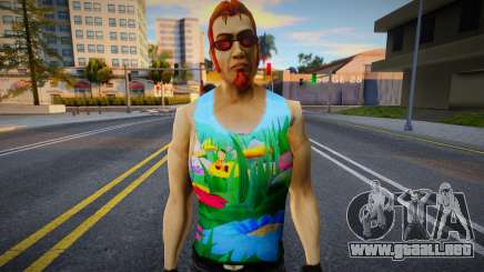 Postal Dude en una camiseta con Luntik para GTA San Andreas