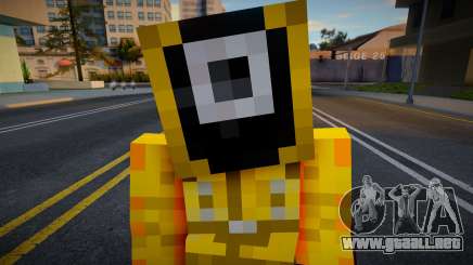 Minecraft Squid Game - Square Guard 1 para GTA San Andreas