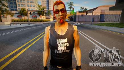 Postal Dude en camiseta GTA San Andreas para GTA San Andreas