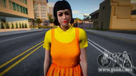 Female Custom Giant Doll Dress Round6 Squid Game para GTA San Andreas