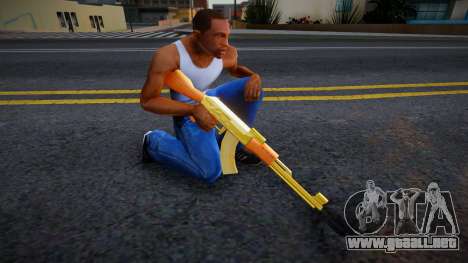 Golden AK-47 para GTA San Andreas