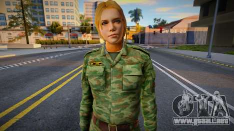 Chica Militar para GTA San Andreas
