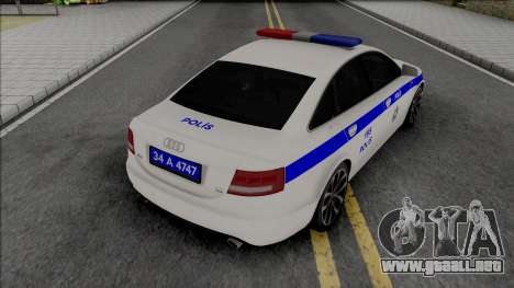 Audi A6 3.0 Turkish Police para GTA San Andreas