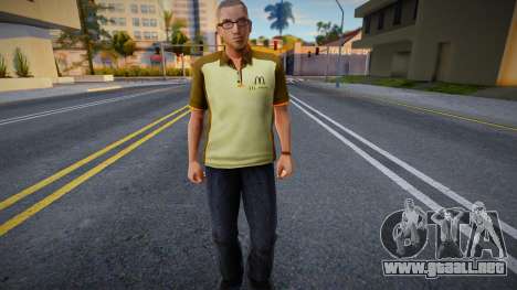 Pracownik McDonalds para GTA San Andreas