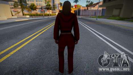 Chica en chándal rojo para GTA San Andreas