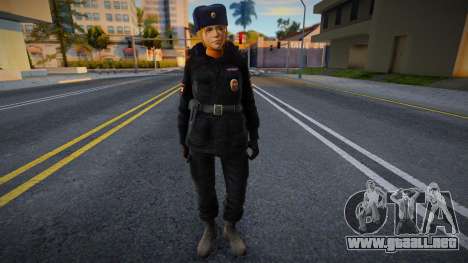 Chica con uniforme de policía para GTA San Andreas