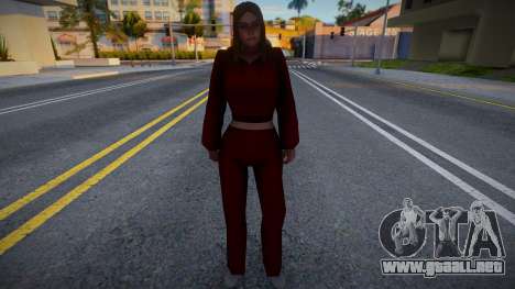 Chica en chándal rojo para GTA San Andreas