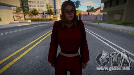 Chica en chándal rojo para GTA San Andreas