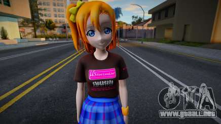 Love Live - Tshirt 95 para GTA San Andreas