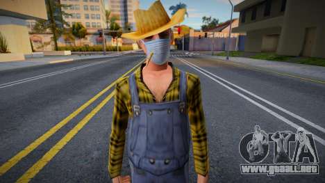 Cwmofr en una máscara protectora para GTA San Andreas