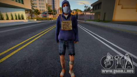 Swmotr5 en una máscara protectora para GTA San Andreas