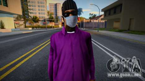 Ballas 3 en una máscara protectora para GTA San Andreas