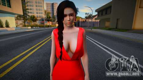 Kokoro Red Dress para GTA San Andreas