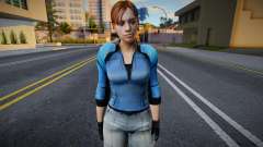 RE5 Jill Valentine BSAA No Gear Skin para GTA San Andreas
