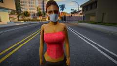 Bárbara con mascarilla protectora para GTA San Andreas