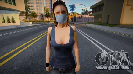 Michelle con una máscara protectora para GTA San Andreas