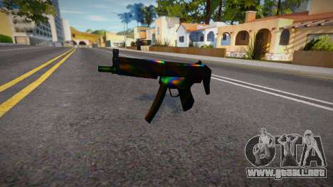 Iridescent Chrome Weapon - MP5lng para GTA San Andreas