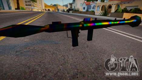 Iridescent Chrome Weapon - Rocketla para GTA San Andreas