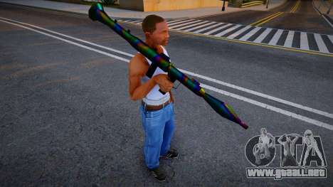 Iridescent Chrome Weapon - Rocketla para GTA San Andreas