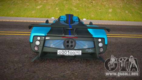 Pagani Zonda Cinque (RUS Plate) para GTA San Andreas