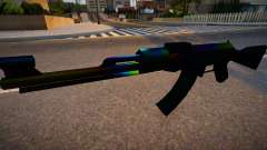 Iridescent Chrome Weapon - AK47 para GTA San Andreas