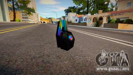 Iridescent Chrome Weapon - Grenade para GTA San Andreas