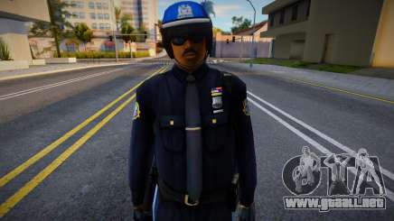 Policía con casco para GTA San Andreas