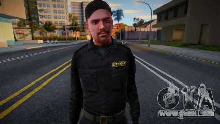 Empleado de la empresa de seguridad privada con uniforme de verano para GTA San Andreas