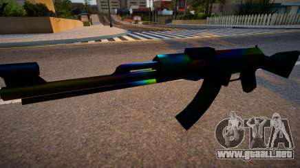 Iridescent Chrome Weapon - AK47 para GTA San Andreas