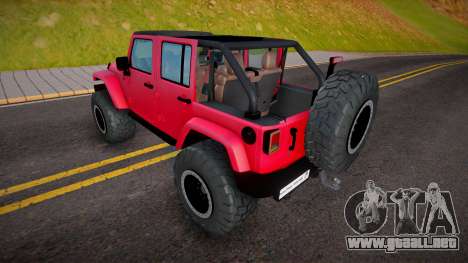 Jeep Wrangler 2012 Rubicon para GTA San Andreas