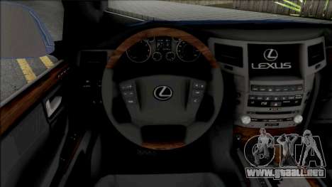 Lexus LX 570 2015 v2 para GTA San Andreas