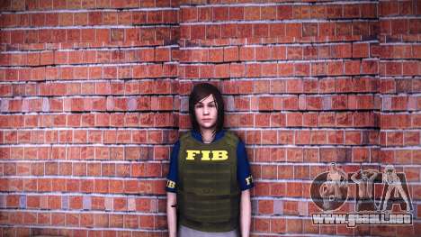 FIB Woman HD para GTA Vice City