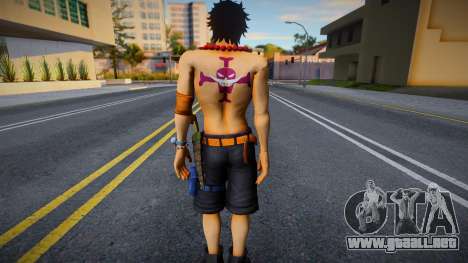Portgas D. Ace From One Piece Pirate Warrior 3 para GTA San Andreas
