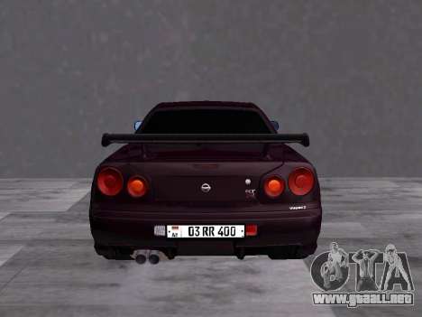 Nissan Skyline R34 V2 para GTA San Andreas